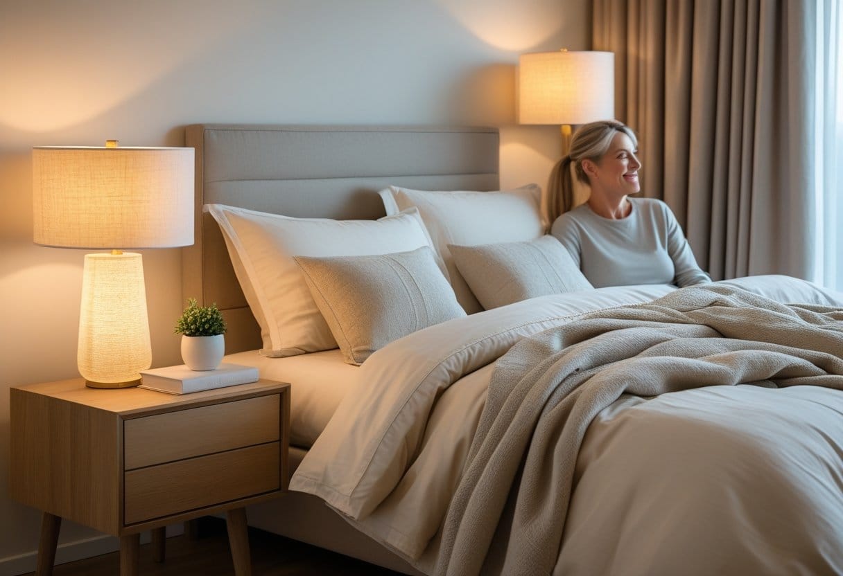 Sådan skaber du den perfekte atmosfære i soveværelset med sengebordslampe og sengetøj